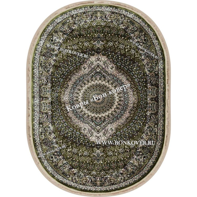 Овальный Ковер с Восточным Узором Медальон Арт 30348