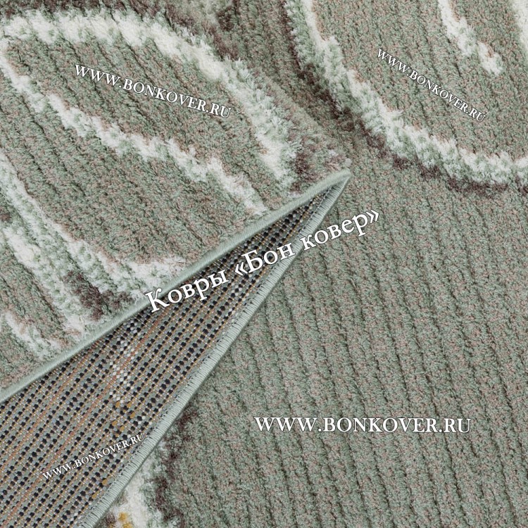 Зеленый Цветочный Ковер Арт 29895 Турция