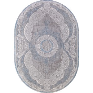 Ковер Armina 03880A BLUE / BLUE Овал